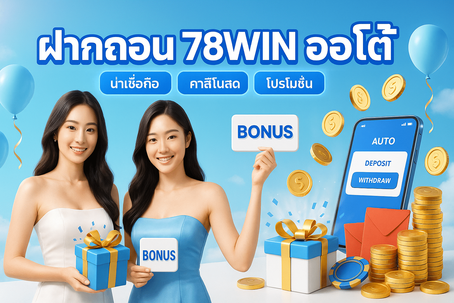 ฝากถอน 78WIN ออโต้