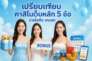 เปรียบเทียบ คาสิโนเว็บหลัก